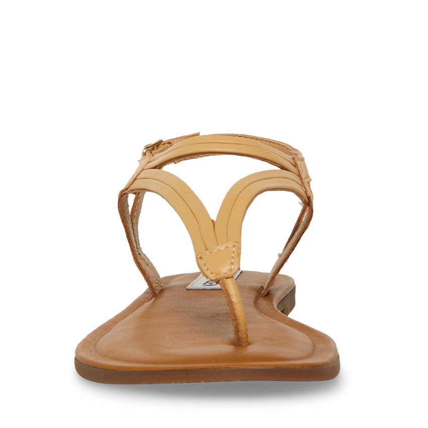 Beige Steve Madden Sydney Women's Flat Sandals | PH 1806TAW